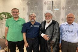 دیدار مشاوران میرحسین موسوی با مهدی کروبی