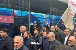 حضور رئیس‌جمهور در راهپیمایی روز قدس در تهران