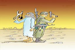 فلسطین و اسرائیل/کاریکاتور جواد علیزاده