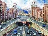 انسداد شبانه تونل توحید در یک مسیر

