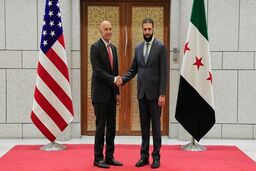 دیدار غیرمنتظره الجولانی با هیئت آمریکایی در دمشق