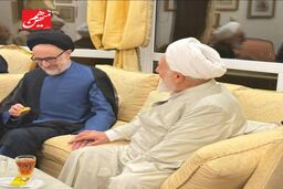 دیدار چهره‌های روحانی و سیاسی در منزل کرباسچی
