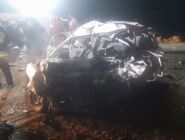 تعداد کشته‌های تصادف مرگبار جاده ساوه - همدان به 8 نفر رسید